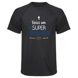 Maillot de Sport Homme Grand-Pere Super - T-Shirt Respirant Polyester Manches Courtes - Cadeau Sportif Anniversaire Noël Fête des Pères