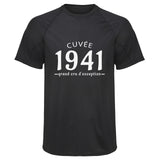 Maillot de Sport Homme 1941 Cuvee Grand Cru - T-Shirt Respirant Polyester Manches Courtes - Cadeau Sportif Anniversaire Noël Fête des Pères