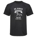 Maillot de Sport Homme Cheval Copie Quinquagenaire Homme - T-Shirt Respirant Polyester Manches Courtes - Cadeau Sportif Anniversaire Noël Fête des Pères