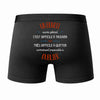 Caleçon Un Benoit Aussi génial - Dos - Humour Boxer Coton Motif Métier Idée Cadeau Anniversaire Noël Homme