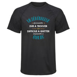 Maillot de Sport Homme pour Un Demenageur Formidable Blanc - T-Shirt Respirant Polyester Manches Courtes - Cadeau Sportif Anniversaire Noël Fête des Pères