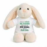 Peluche Lapin Bébé Doudou Humour Val Doisien Cadeau Naissance Nouveau né Fille garçon Baby Shower