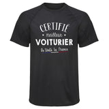 Maillot de Sport Homme Voiturier - T-Shirt Respirant Polyester Manches Courtes - Cadeau Sportif Anniversaire Noël Fête des Pères