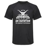 Maillot de Sport Homme Natation Une Legende Tu Deviendras - T-Shirt Respirant Polyester Manches Courtes - Cadeau Sportif Anniversaire Noël Fête des Pères
