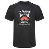 Maillot de Sport Homme Deltaplane Septuagenaire Homme - T-Shirt Respirant Polyester Manches Courtes - Cadeau Sportif Anniversaire Noël Fête des Pères