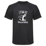 Maillot de Sport Homme Volleyball Copie Jpeux Pas - T-Shirt Respirant Polyester Manches Courtes - Cadeau Sportif Anniversaire Noël Fête des Pères