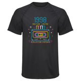 Maillot de Sport Homme 1998 Edition Limitee - T-Shirt Respirant Polyester Manches Courtes - Cadeau Sportif Anniversaire Noël Fête des Pères