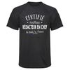 Maillot de Sport Homme Redacteur en Chef - T-Shirt Respirant Polyester Manches Courtes - Cadeau Sportif Anniversaire Noël Fête des Pères