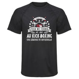 Maillot de Sport Homme Kick-Boxing Une Legende Tu Deviendras - T-Shirt Respirant Polyester Manches Courtes - Cadeau Sportif Anniversaire Noël Fête des Pères