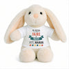 Peluche Lapin Bébé Doudou Ma Mission Tricot avec Maman Cadeau Naissance Nouveau né Fille garçon Baby Shower