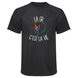 Maillot de Sport Homme Gymnastique Rythmique Cest la Vie - T-Shirt Respirant Polyester Manches Courtes - Cadeau Sportif Anniversaire Noël Fête des Pères