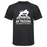 Maillot de Sport Homme Tricking Une Legende Tu Deviendras - T-Shirt Respirant Polyester Manches Courtes - Cadeau Sportif Anniversaire Noël Fête des Pères