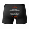 Caleçon Un Aïdan Aussi génial - Dos - Humour Boxer Coton Motif Métier Idée Cadeau Anniversaire Noël Homme