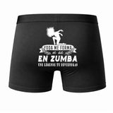 Caleçon Une légende Te Forma Zumba - Dos - Humour Boxer Coton Motif Métier Idée Cadeau Anniversaire Noël Homme