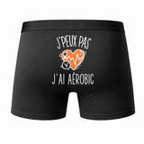 Caleçon J'peux Pas J'Ai Aérobic - Humour Boxer Coton Idée Cadeau