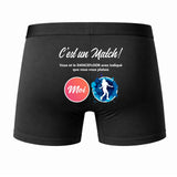 Caleçon Dancefloor C'est Un Match - Dos - Humour Boxer Coton Motif Métier Idée Cadeau Anniversaire Noël Homme