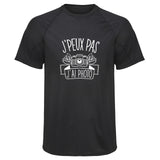 Maillot de Sport Homme Photo Copie Jpeux Pas - T-Shirt Respirant Polyester Manches Courtes - Cadeau Sportif Anniversaire Noël Fête des Pères