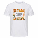 Maillot de Sport Homme Yassine Exceptionnel Cadeau Anniversaire Noël Fête des Pères T-Shirt Respirant Polyester