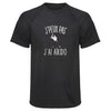 Maillot de Sport Homme Aikido Copie Jpeux Pas - T-Shirt Respirant Polyester Manches Courtes - Cadeau Sportif Anniversaire Noël Fête des Pères