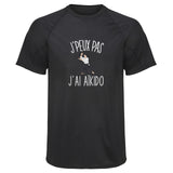 Maillot de Sport Homme Aikido Copie Jpeux Pas - T-Shirt Respirant Polyester Manches Courtes - Cadeau Sportif Anniversaire Noël Fête des Pères