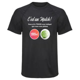 Maillot de Sport Homme Tennis - T-Shirt Respirant Polyester Manches Courtes - Cadeau Sportif Anniversaire Noël Fête des Pères