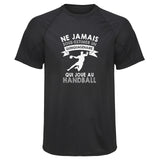 Maillot de Sport Homme Handball Quinqua Quinquagenaire Homme - T-Shirt Respirant Polyester Manches Courtes - Cadeau Sportif Anniversaire Noël Fête des Pères
