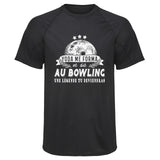 Maillot de Sport Homme Bowling Une Legende Tu Deviendras - T-Shirt Respirant Polyester Manches Courtes - Cadeau Sportif Anniversaire Noël Fête des Pères