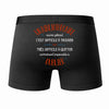 Caleçon Un Bibliothécaire Aussi génial - Dos - Humour Boxer Coton Motif Métier Idée Cadeau Anniversaire Noël Homme