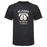Maillot de Sport Homme Echecs Octogenaire Homme - T-Shirt Respirant Polyester Manches Courtes - Cadeau Sportif Anniversaire Noël Fête des Pères