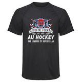 Maillot de Sport Homme Hockey Une Legende Tu Deviendras - T-Shirt Respirant Polyester Manches Courtes - Cadeau Sportif Anniversaire Noël Fête des Pères