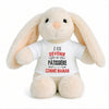 Peluche Lapin Bébé Doudou Je Veux Devenir Patissiere comme Maman Cadeau Naissance Nouveau-Né Baby Shower