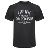 Maillot de Sport Homme pour Chef D_Orchestre - T-Shirt Respirant Polyester Manches Courtes - Cadeau Sportif Anniversaire Noël Fête des Pères