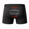 Caleçon Un Claude Aussi génial - Dos - Humour Boxer Coton Motif Métier Idée Cadeau Anniversaire Noël Homme