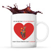 Idée Mug électricien coeur Cadeau Travail Métier Humour Collègue Femme Anniversaire Noël (Mug Standard)