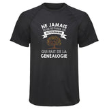 Maillot de Sport Homme Genealogie Octogenaire Homme - T-Shirt Respirant Polyester Manches Courtes - Cadeau Sportif Anniversaire Noël Fête des Pères