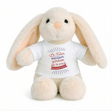 Peluche Lapin Bébé Doudou Futur Meilleur Gardien de Paix Cadeau Naissance Garçon Nouveau-Né Baby Shower