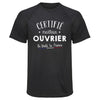 Maillot de Sport Homme Ouvrier - T-Shirt Respirant Polyester Manches Courtes - Cadeau Sportif Anniversaire Noël Fête des Pères