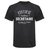 Maillot de Sport Homme Secretaire - T-Shirt Respirant Polyester Manches Courtes - Cadeau Sportif Anniversaire Noël Fête des Pères