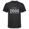Maillot de Sport Homme 2005 Cuvee Grand Cru - T-Shirt Respirant Polyester Manches Courtes - Cadeau Sportif Anniversaire Noël Fête des Pères