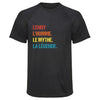 Maillot de Sport Homme pour Lenny Mythe Legende Vintage - T-Shirt Respirant Polyester Manches Courtes - Cadeau Sportif Anniversaire Noël Fête des Pères