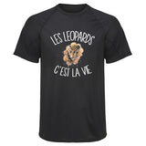 Maillot de Sport Homme Leopard Cest la Vie - T-Shirt Respirant Polyester Manches Courtes - Cadeau Sportif Anniversaire Noël Fête des Pères
