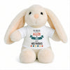Peluche Lapin Bébé Doudou Ma Mission Ski avec Mes Parents Cadeau Naissance Nouveau né Fille garçon Baby Shower