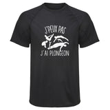 Maillot de Sport Homme Plongeon Copie Jpeux Pas - T-Shirt Respirant Polyester Manches Courtes - Cadeau Sportif Anniversaire Noël Fête des Pères