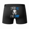 Caleçon J'peux Pas J'Ai Chef Cuisinier - Humour Boxer Coton Idée Cadeau