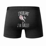 Caleçon J'peux Pas J'Ai Danse Classique - Humour Boxer Coton Idée Cadeau