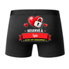 Caleçon Réservé à LYA - Dos - Humour Boxer Coton Motif Métier Idée Cadeau Anniversaire Noël Homme