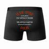 Caleçon Un Jean-Baptiste Aussi génial - Dos - Humour Boxer Coton Motif Métier Idée Cadeau Anniversaire Noël Homme