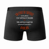 Caleçon Un Chef de Service Aussi génial - Dos - Humour Boxer Coton Motif Métier Idée Cadeau Anniversaire Noël Homme