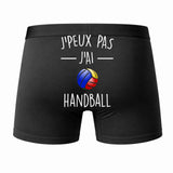 Caleçon J'peux Pas J'Ai Handball - Humour Boxer Coton Idée Cadeau
