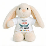 Peluche Lapin Bébé Doudou Ma Mission Sudoku avec Mamie Cadeau Naissance Nouveau né Fille garçon Baby Shower